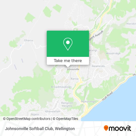 Johnsonville Softball Club map