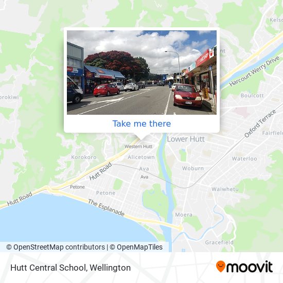 Hutt Central School map