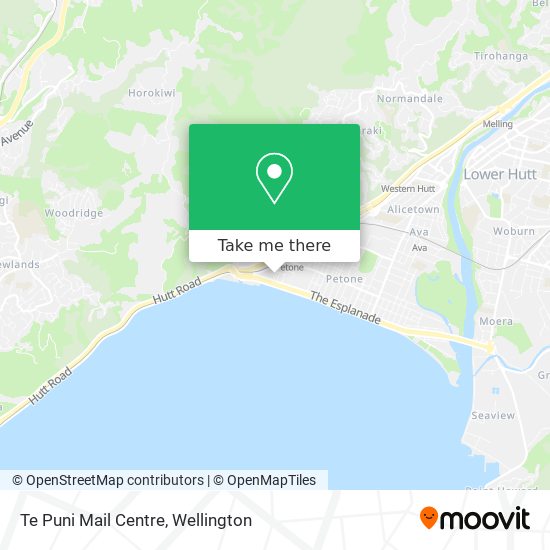 Te Puni Mail Centre map