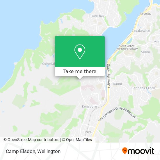 Camp Elsdon map