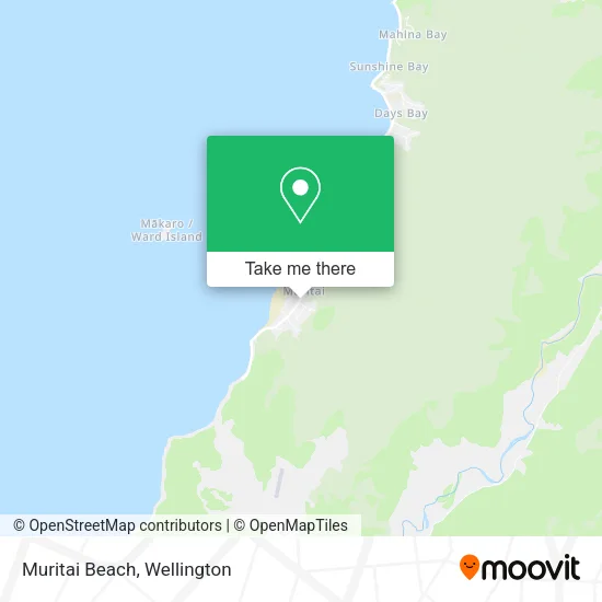 Muritai Beach map