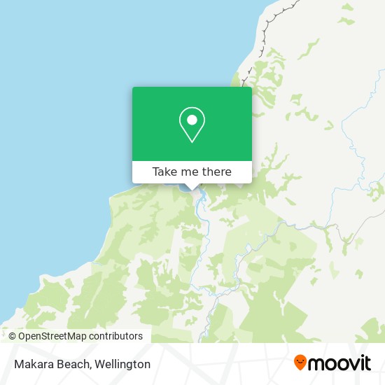 Makara Beach map