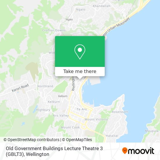 Old Government Buildings Lecture Theatre 3 (GBLT3) map