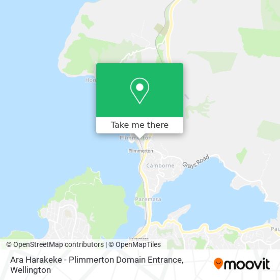 Ara Harakeke - Plimmerton Domain Entrance map