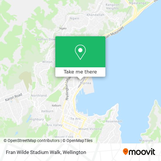 Fran Wilde Stadium Walk map