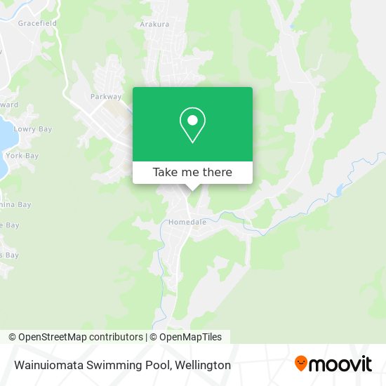 Wainuiomata Swimming Pool map