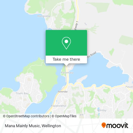 Mana Mainly Music map