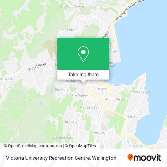 Victoria University Recreation Centre map