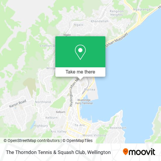 The Thorndon Tennis & Squash Club map