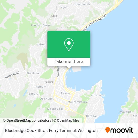 Bluebridge Cook Strait Ferry Terminal map