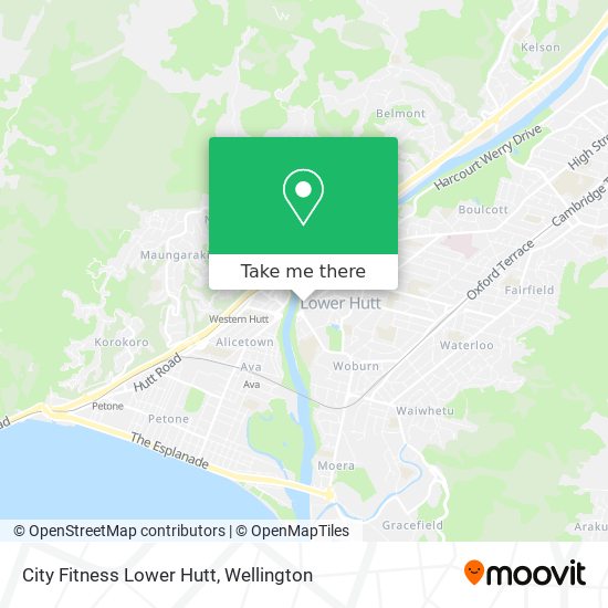 City Fitness Lower Hutt map