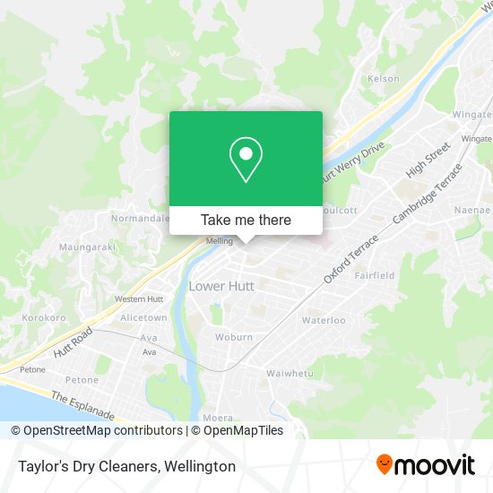 Taylor's Dry Cleaners map