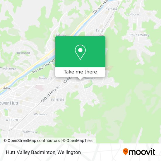 Hutt Valley Badminton map