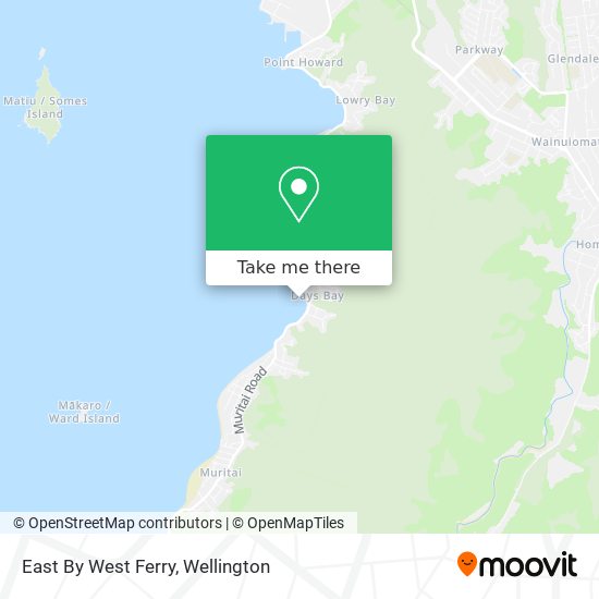 East By West Ferry map