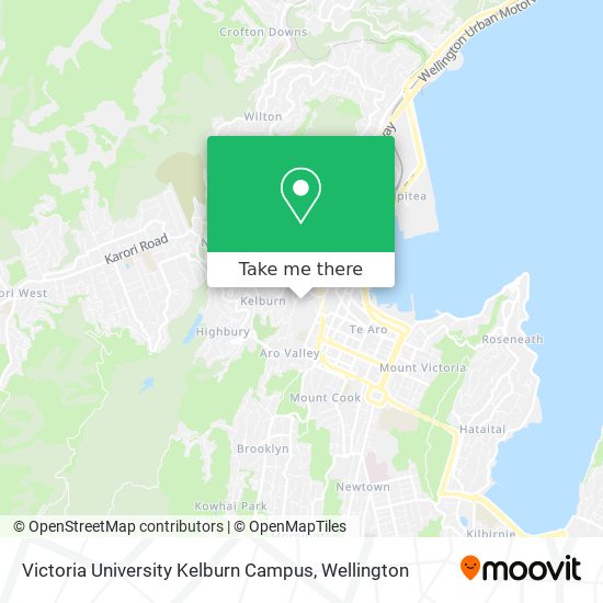 Victoria University Kelburn Campus map