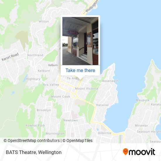 BATS Theatre map