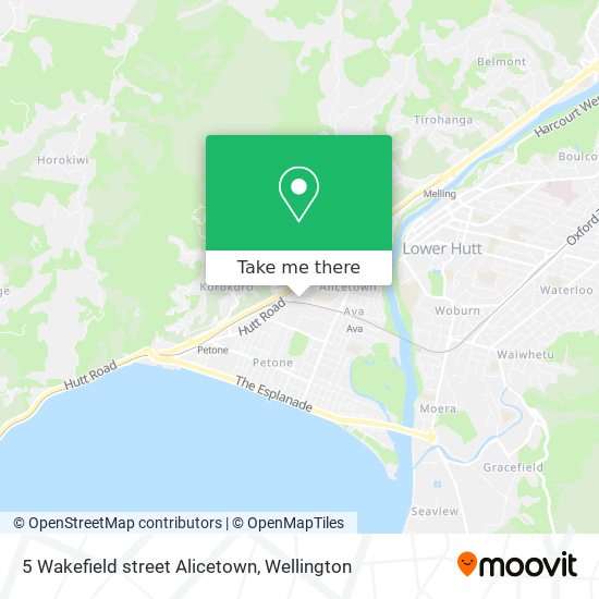 5 Wakefield street Alicetown map