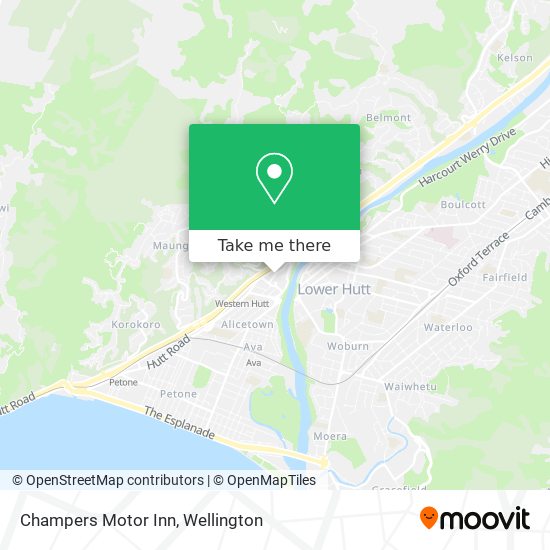 Champers Motor Inn map