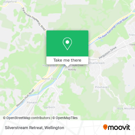 Silverstream Retreat map