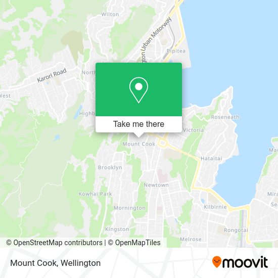 How to get to Mount Cook in Mt CookWallace Street by bus, train or ferry?