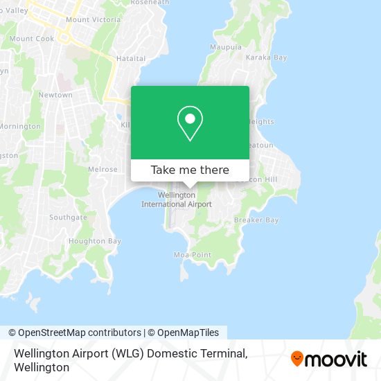 Wellington Airport (WLG) Domestic Terminal map