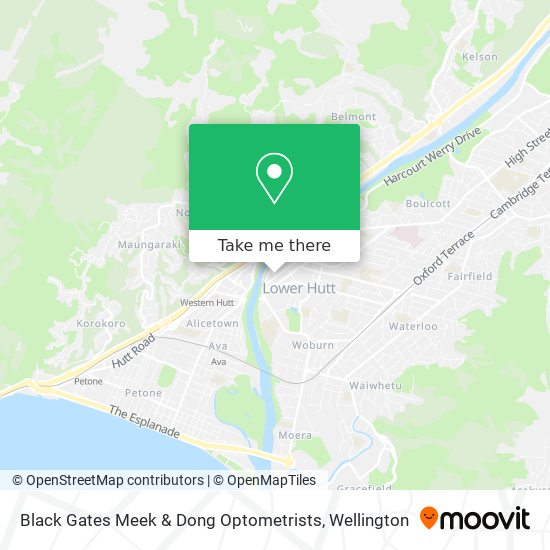 Black Gates Meek & Dong Optometrists map