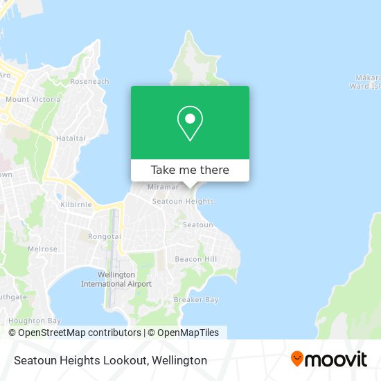 Seatoun Heights Lookout map