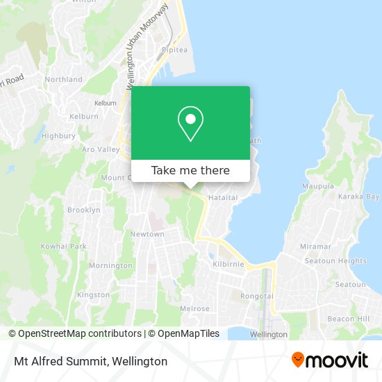 Mt Alfred Summit map