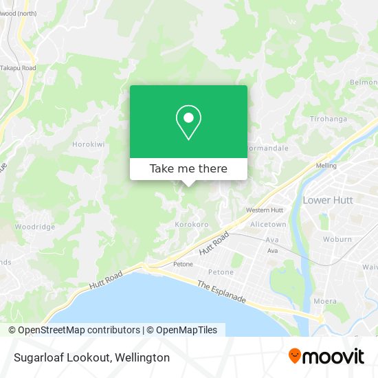 Sugarloaf Lookout map