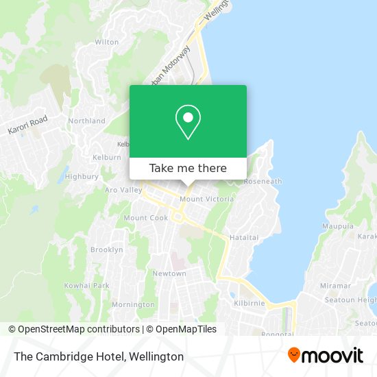 The Cambridge Hotel map