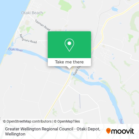 Greater Wellington Regional Council - Otaki Depot map