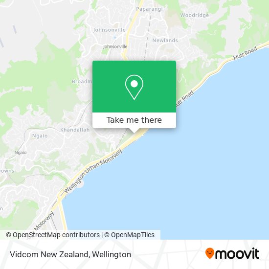 Vidcom New Zealand map