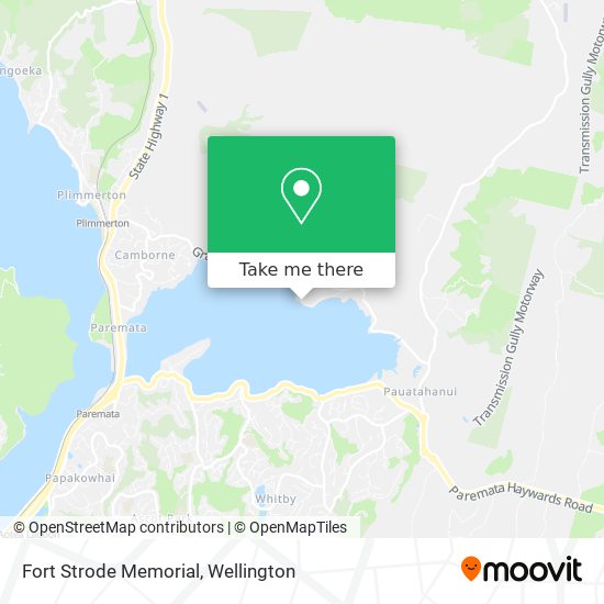 Fort Strode Memorial map