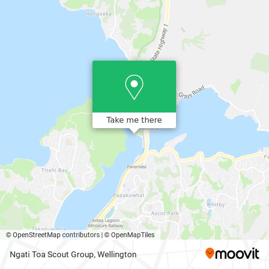 Ngati Toa Scout Group map