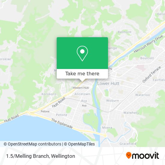 1.5/Melling Branch map
