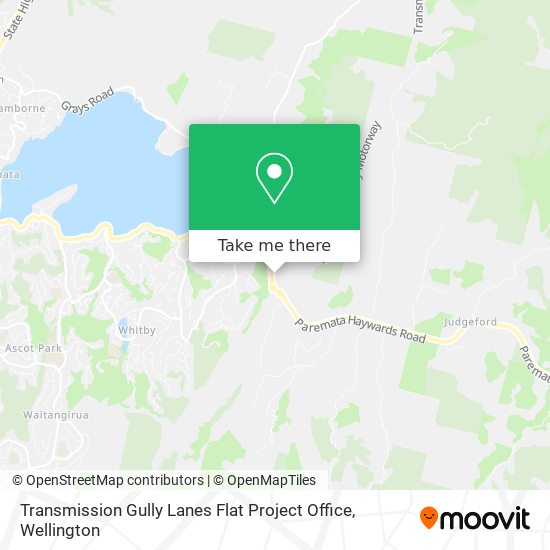 Transmission Gully Lanes Flat Project Office map