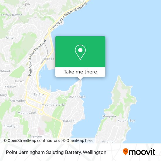 Point Jerningham Saluting Battery map