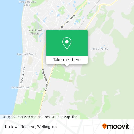 Kaitawa Reserve map