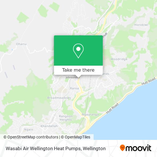 Wasabi Air Wellington Heat Pumps map