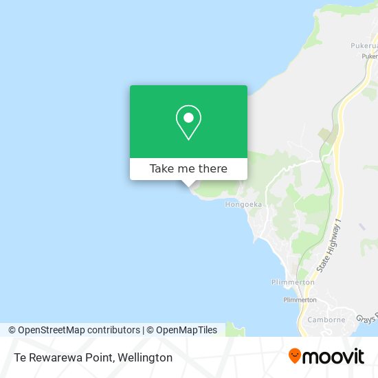 Te Rewarewa Point map