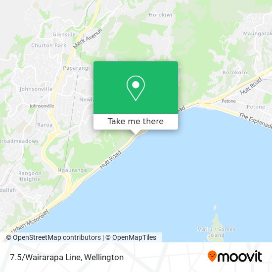 7.5/Wairarapa Line map