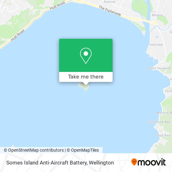 Somes Island Anti-Aircraft Battery map