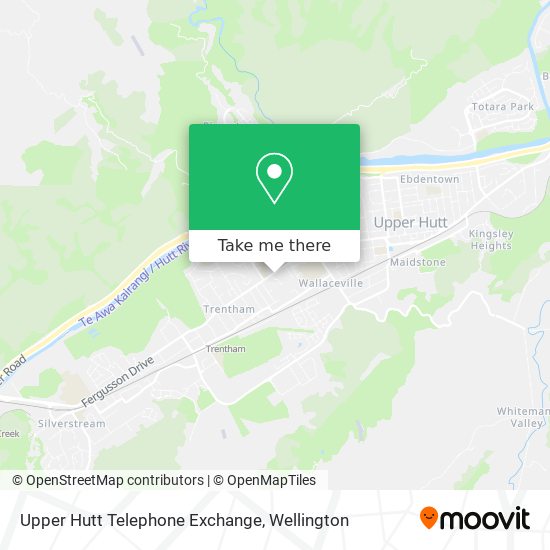 Upper Hutt Telephone Exchange map