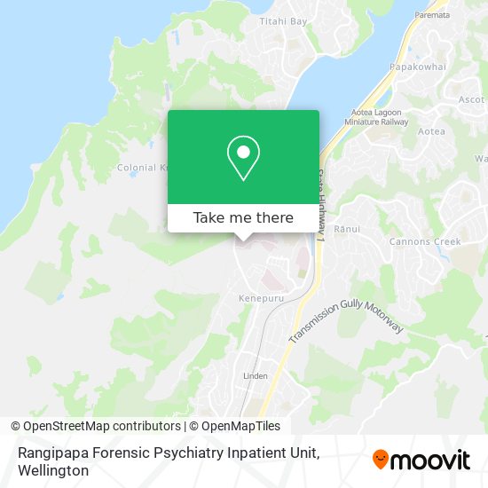Rangipapa Forensic Psychiatry Inpatient Unit map