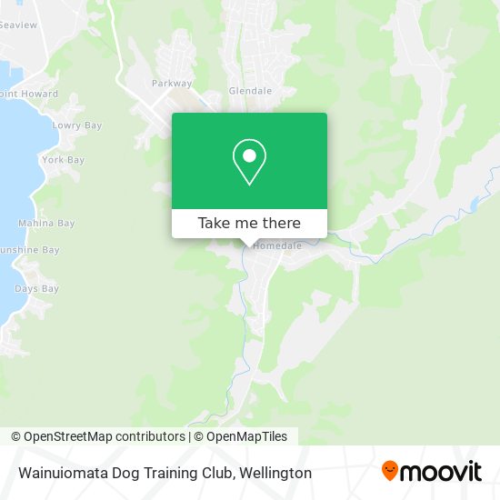 Wainuiomata Dog Training Club map
