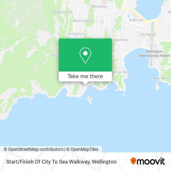 Start / Finish Of City To Sea Walkway map