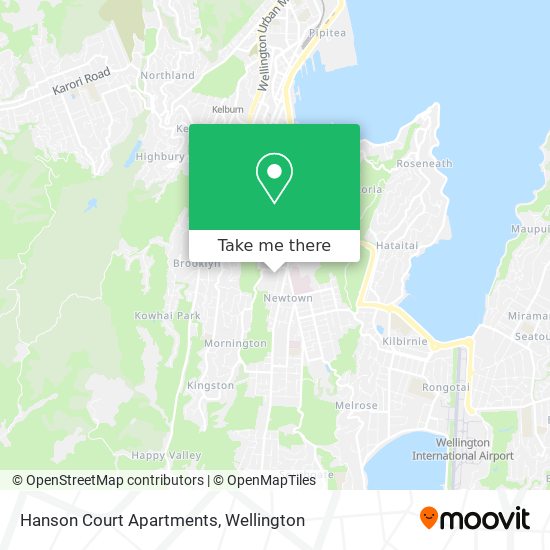 Hanson Court Apartments map