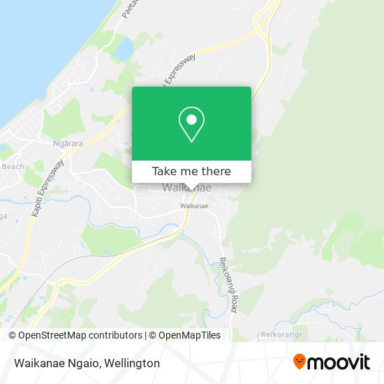 Waikanae Ngaio map
