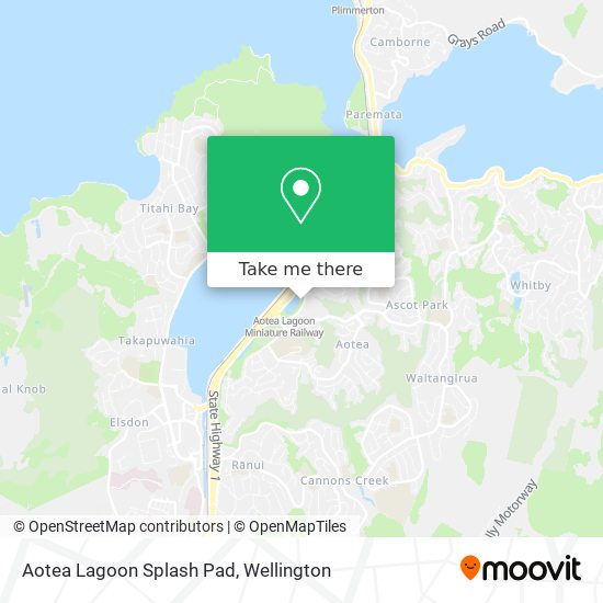 Aotea Lagoon Splash Pad map