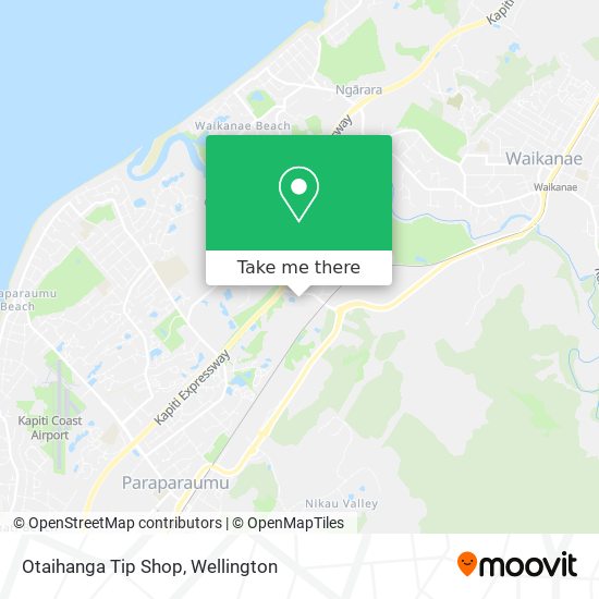 Otaihanga Tip Shop map